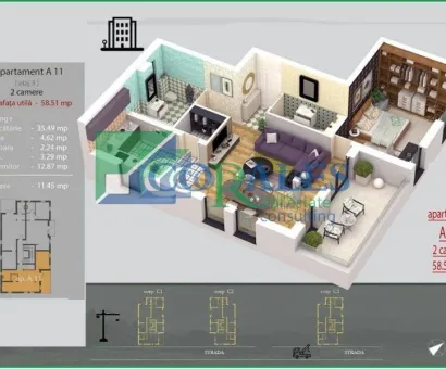 Model spatios. Lift. Terasa de 6,8 mp.