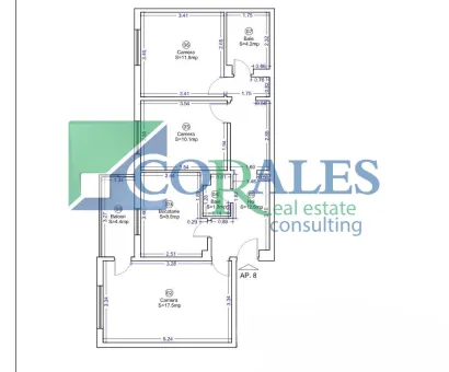 Renovat. Foto si schita anexate. Mobilat+Utilat. Centrala Proprie